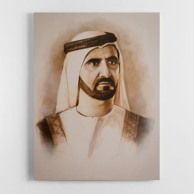 Sheikh Mohammed bin Rashid Al Maktoum portrait