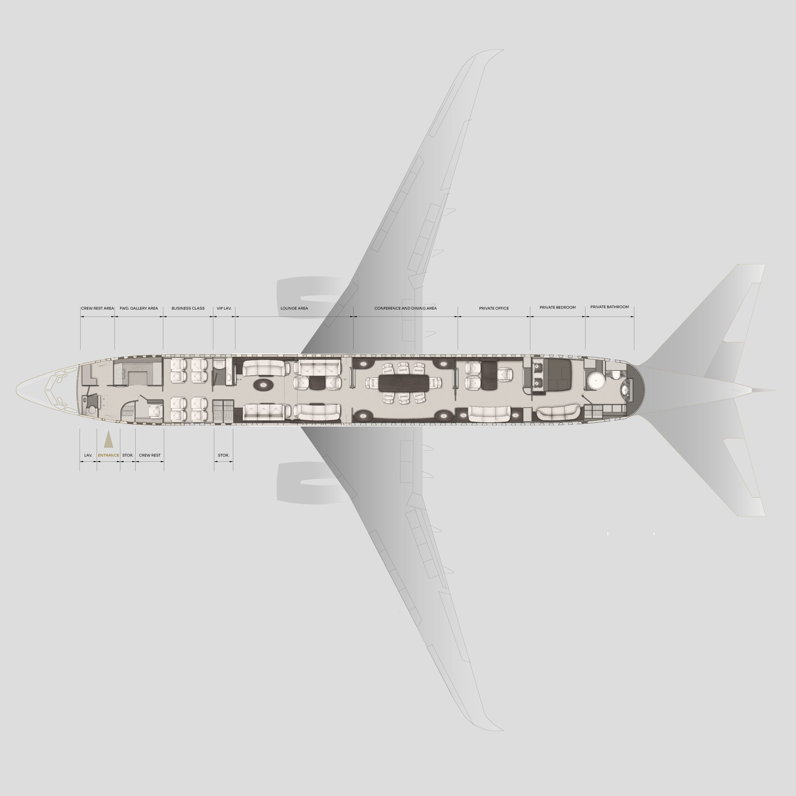 Boeing 737-800 floor plan