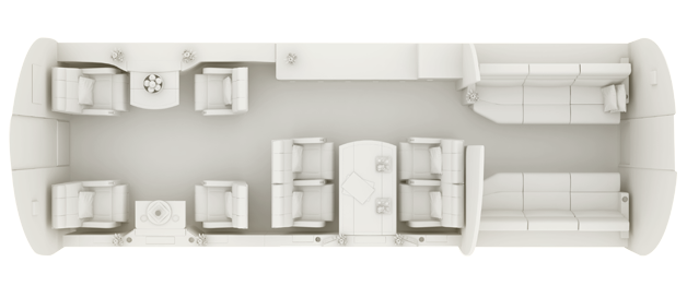 Dassault Falcon 7X floor plan