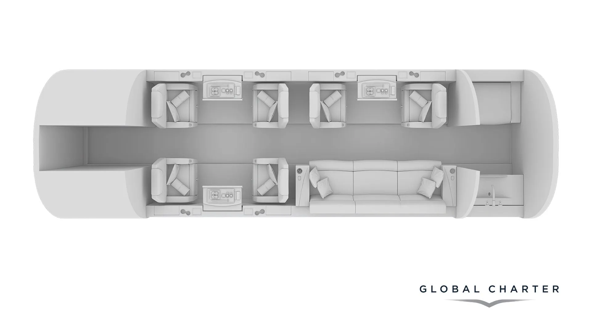 Embraer Legacy 500 floor plan