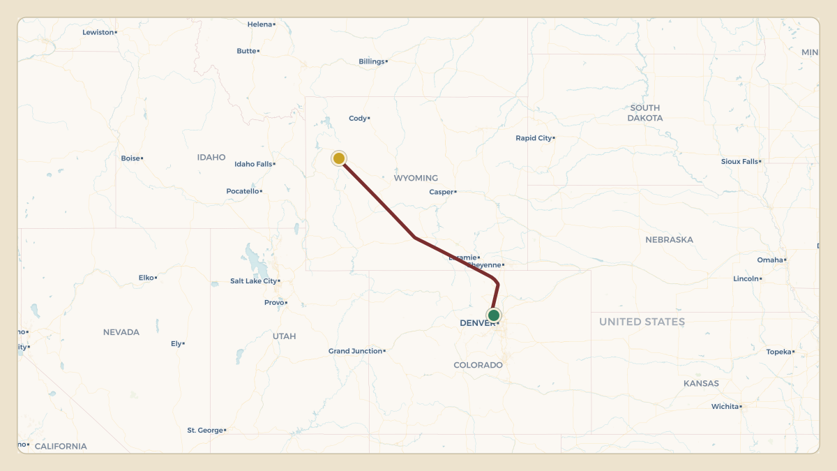 Flight path for Dwayne Johnson's N1089 from KBJC — Rocky Mountain Metropolitan Airport to KTUS — Tucson International Airport