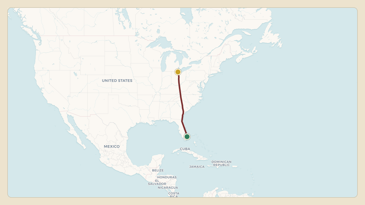 Flight path for Ferrari of Fort Lauderdale's N99MB from KFLL — Fort Lauderdale Hollywood International Airport to KFXE — Fort Lauderdale Executive Airport