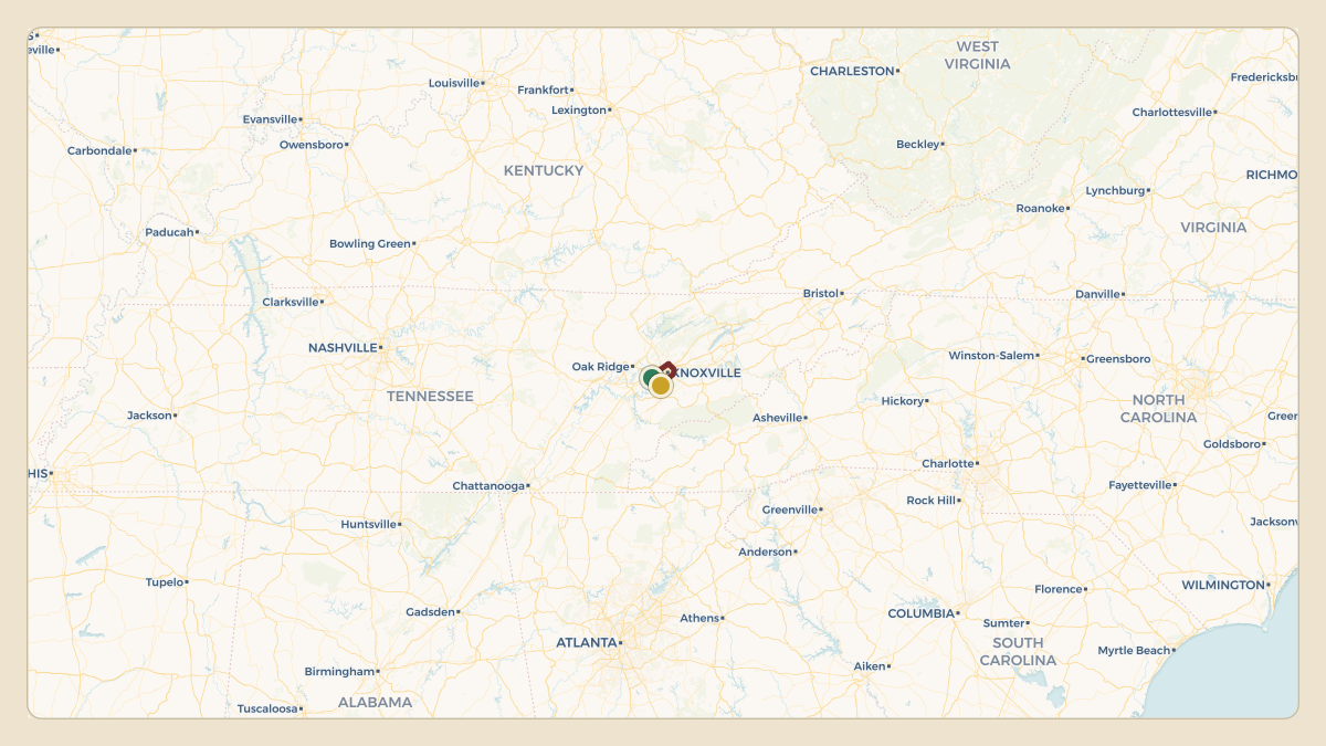 Flight path for Jimmy Haslam's N715CB from KTYS — McGhee Tyson Airport to KTYS — McGhee Tyson Airport