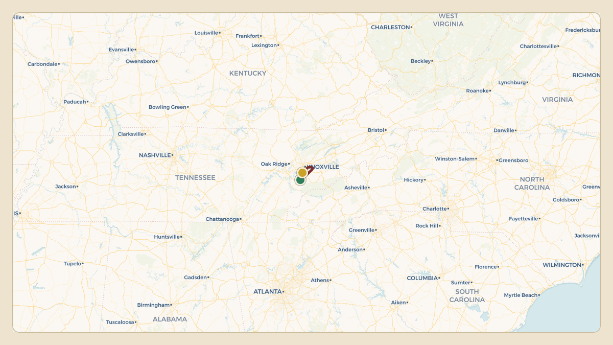 Flight path for Jimmy Haslam's N715CB from KTYS — McGhee Tyson Airport to KTYS — McGhee Tyson Airport
