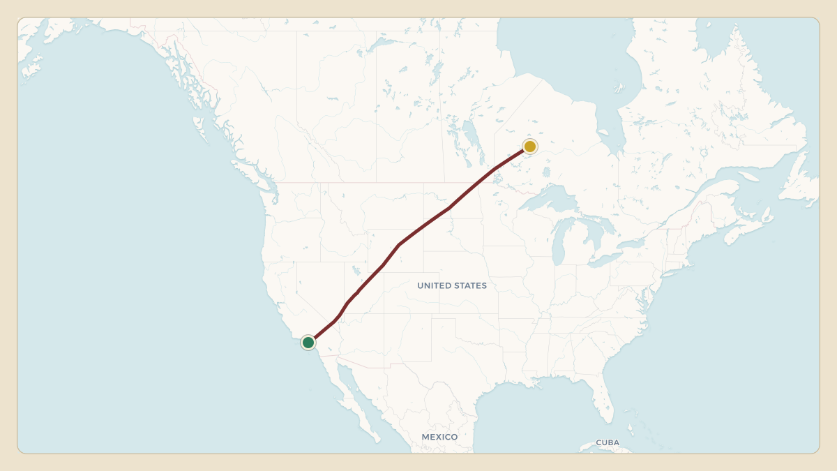 Flight path for Stan Kroenke's N729KF from KLAX — Los Angeles International Airport to EGGW — London Luton Airport