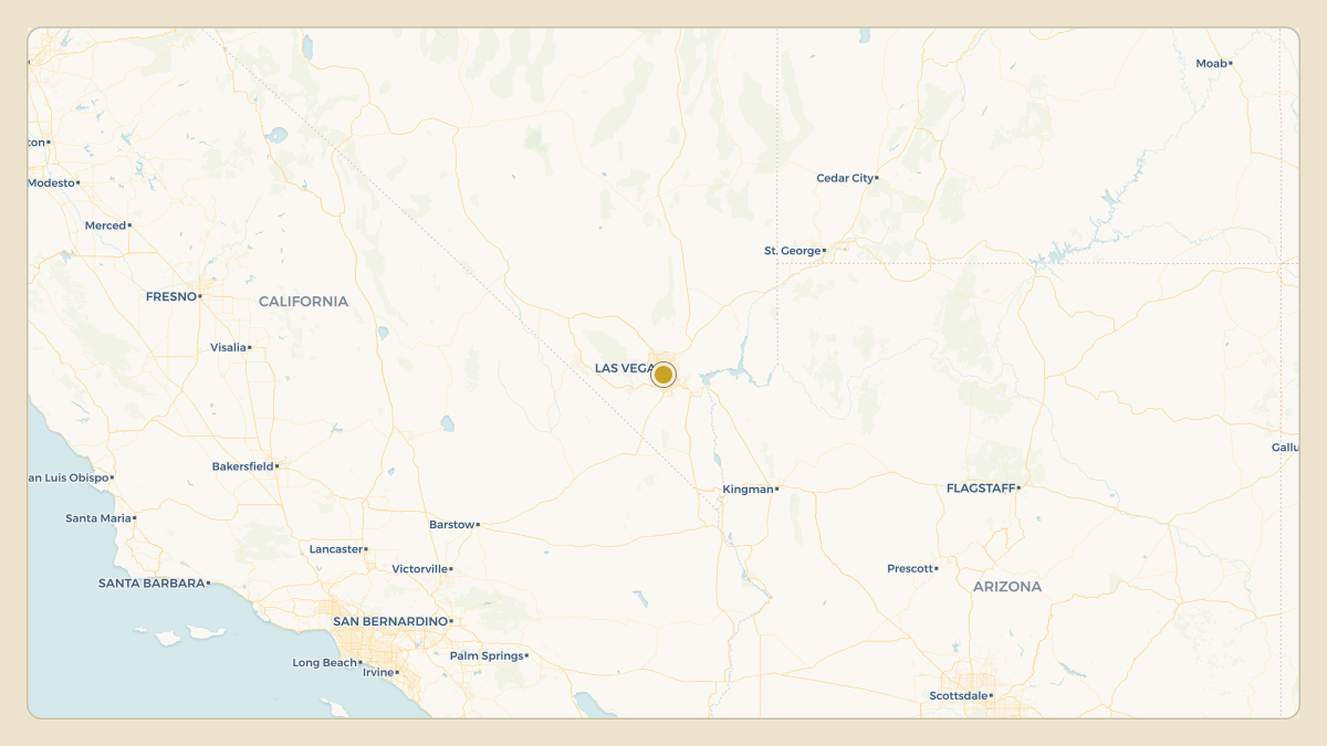 Flight path for MGM Resorts's N781MM from LAS — Las Vegas to KLAS — Harry Reid International Airport