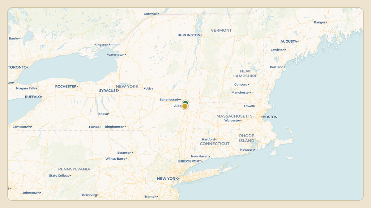 Flight path for Kathy Hochul's N761NY from KALB — Albany International Airport to 4B0 — South Albany Airport