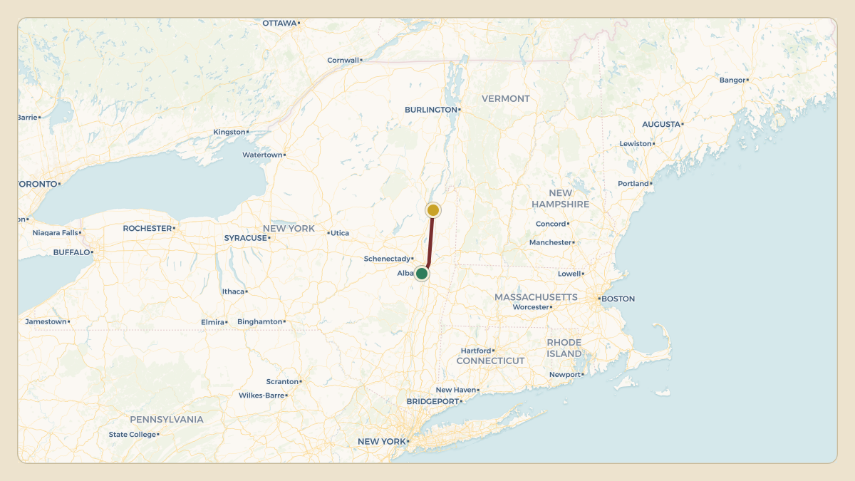 Flight path for Kathy Hochul's N761NY from NK13 — Snyder's Lake Seaplane Base to KGFL — Floyd Bennett Memorial Airport