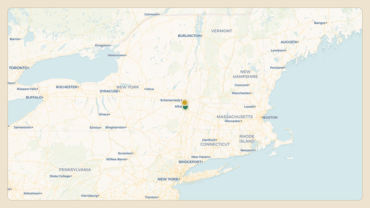 Flight path for Kathy Hochul's N761NY from KALB — Albany International Airport to KALB — Albany International Airport