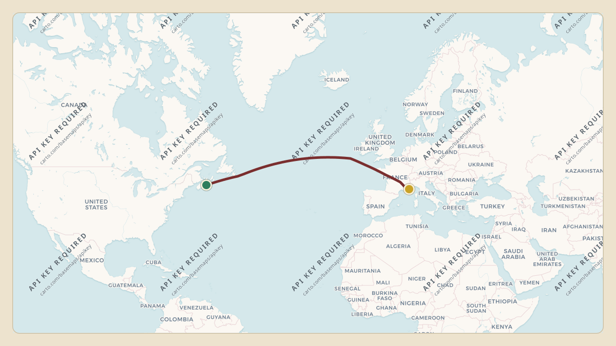 Flight path for Novartis's HB-JFQ from LFSB — EuroAirport Basel-Mulhouse-Freiburg to LFMN — Nice-Côte d'Azur Airport
