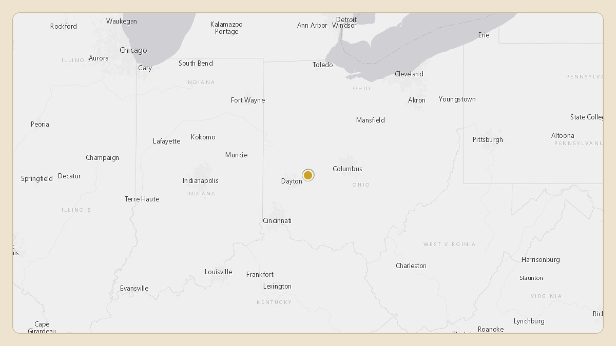 Flight path for Mike DeWine's N387LJ from KSGH — Springfield-Beckley Municipal Airport to KSGH — Springfield-Beckley Municipal Airport
