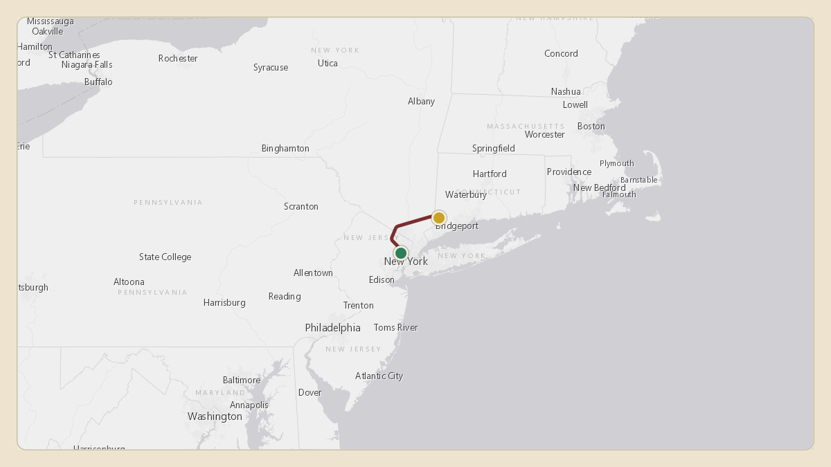 Flight path for Ferrari of Fort Lauderdale's N99MB from KTEB — Teterboro Airport to KHPN — Westchester County Airport