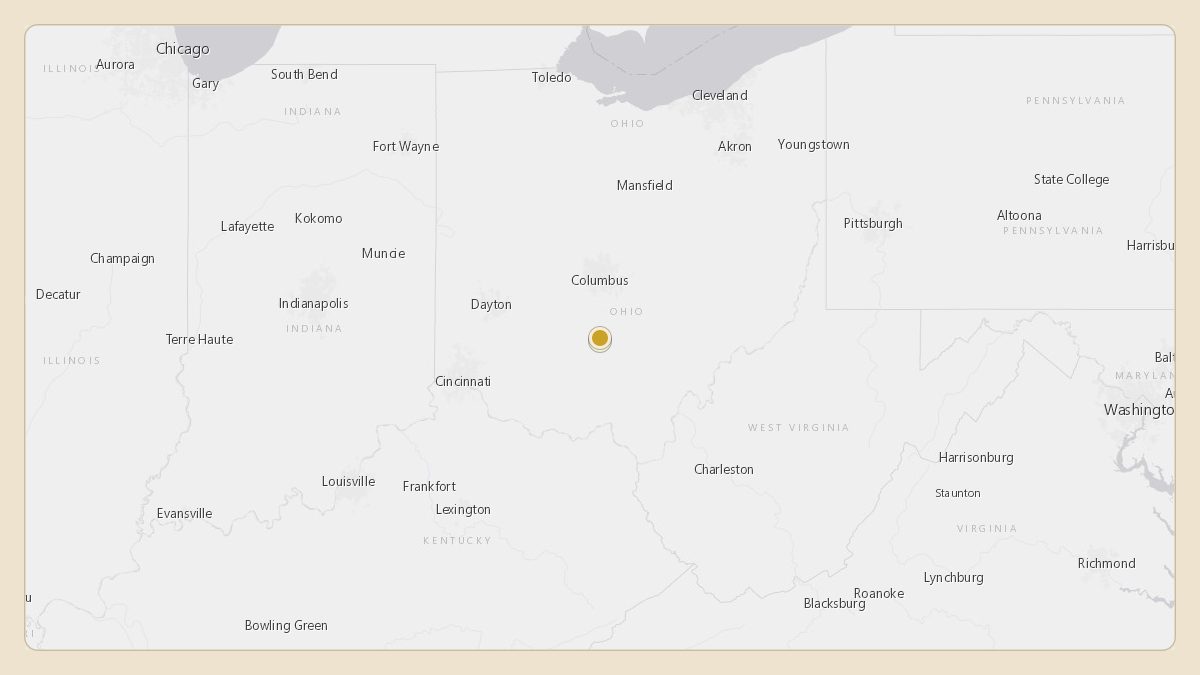 Flight path for Mike DeWine's N387LJ from KRZT — Ross County Airport to KCYO — Pickaway County Memorial Airport