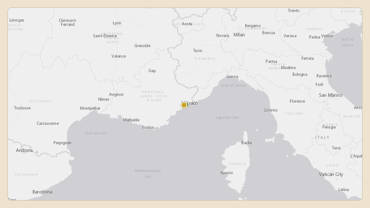Flight path for Toto Wolff's OE-LIT from LFMN — Nice-Côte d'Azur Airport to LFMN — Nice-Côte d'Azur Airport